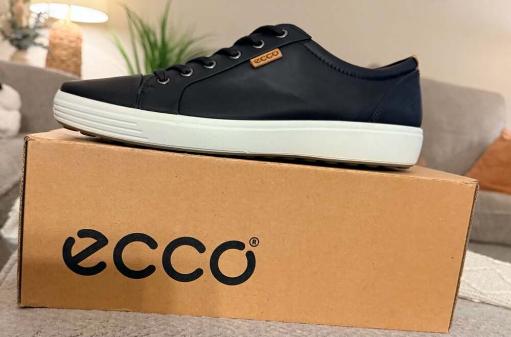 Ecco Soft 7 Sneaker Size 11-11.5 US / 45 EU Black Leather